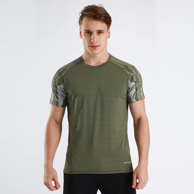 Gym Sports Short Sleeves Breathable Tank T Shirt for Men Training Wear