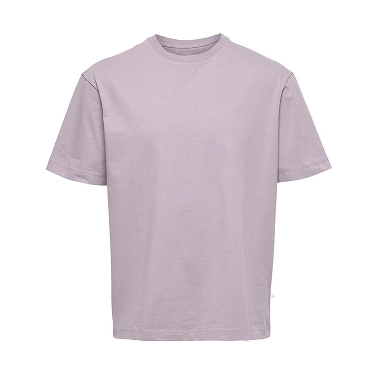 Sustainable Men Tshirt Men&prime;s Soft 100% Organic Cotton T Shirts Eco Friendly Men&prime;s Blank Cotton T-Shirt Heavyweight Crewneck