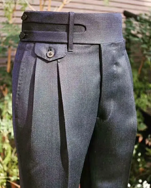 Bespoke Mtm Made to Measure Custom England Style Slacks Gurkha Pants Trousers