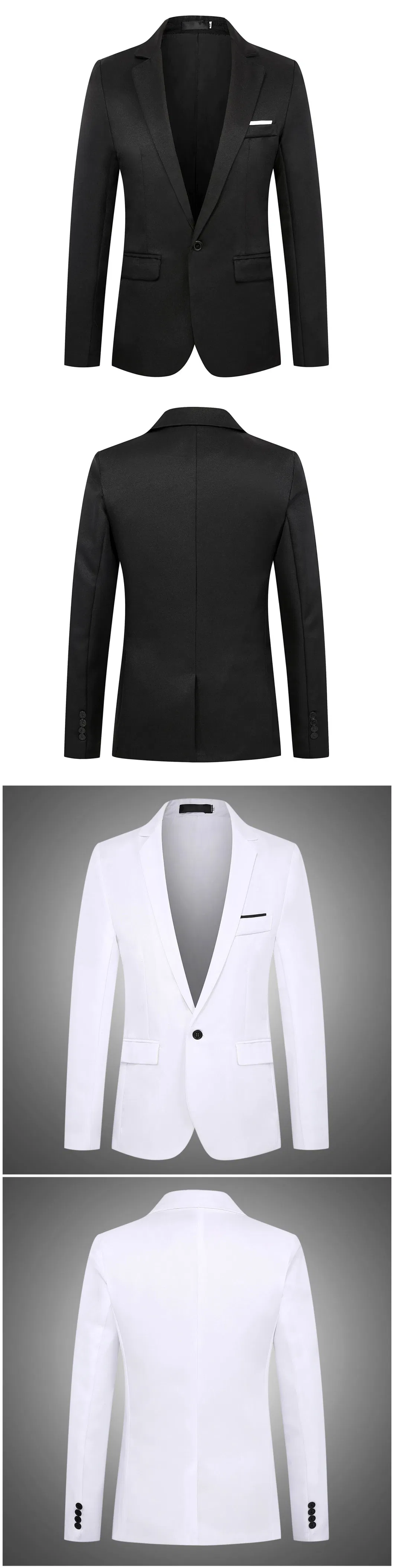 New Men&prime;s Suit Fashion Trend Inventory Casual Slim Fit Four Seasons Solid Color Small Suit Men&prime;s Outerwear