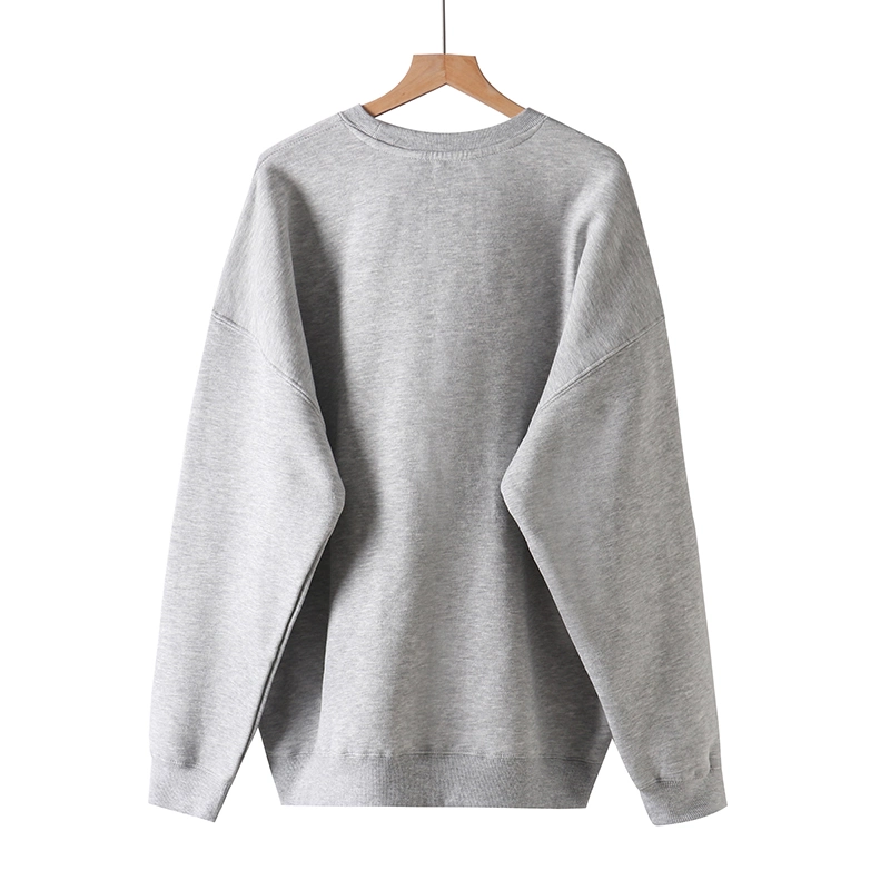 Long Sleeve Round Neck Anytime Comfy Cotton Blend Hoodie