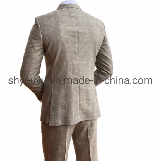 New Men′s Suit Fashion Trend Inventory Casual Slim Fit Four Seasons Solid Color Small Suit Men′s Outerwear