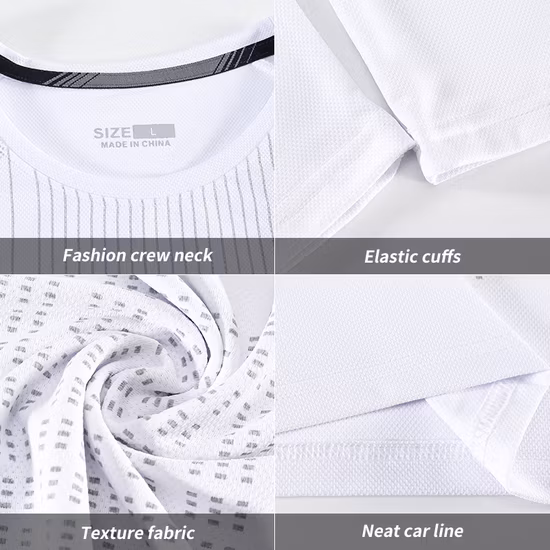 Wholesale T Shirt 89% Polyester 11% Spandex Men Sport Clothing Custom Logo Plain T Shirt Men T Shirt