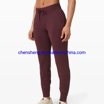 Custom High Waist Blank Plain Running Jogger Pants with Pocket for Women Activewear Suit Lady Sport Wear