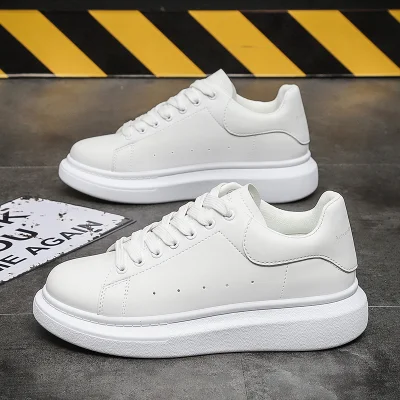 Men′ S Inner Elevated Small White Shoes Men′ S Sneakers Shoes