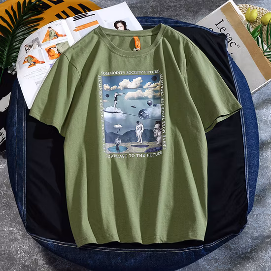 Wholesale Custom Plain Tee Shirt Multi Colors Breathable Summer Cotton T Shirt for Men and Women Plus Size Printing T Shirts